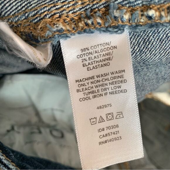 LOFT mini Denim Button Down Stretch Jean Skirt - Picture 10 of 11